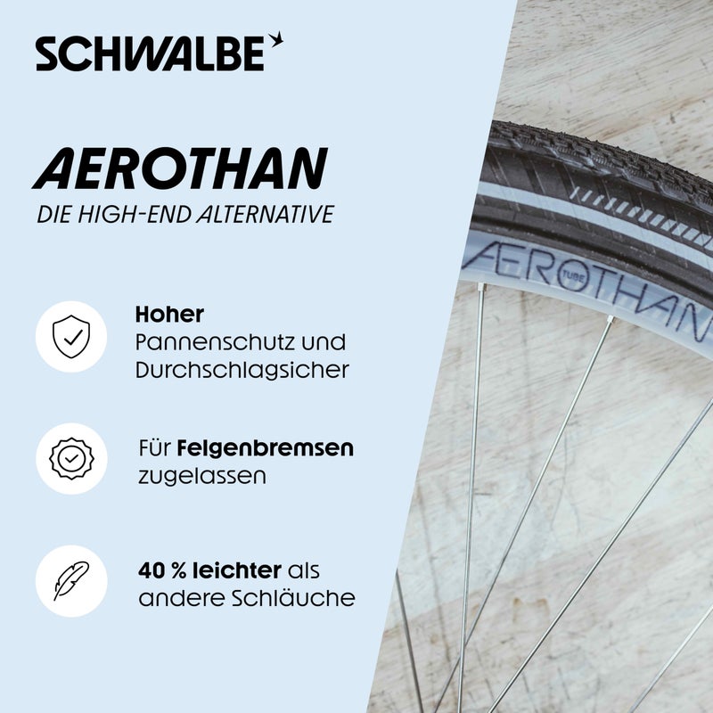 Schwalbe Unisex Adulto Camera D'aria Aerothan 28 '' Race/Endurance Sv16e, Trasparente, Taglia unica, 10400423 - Image 2